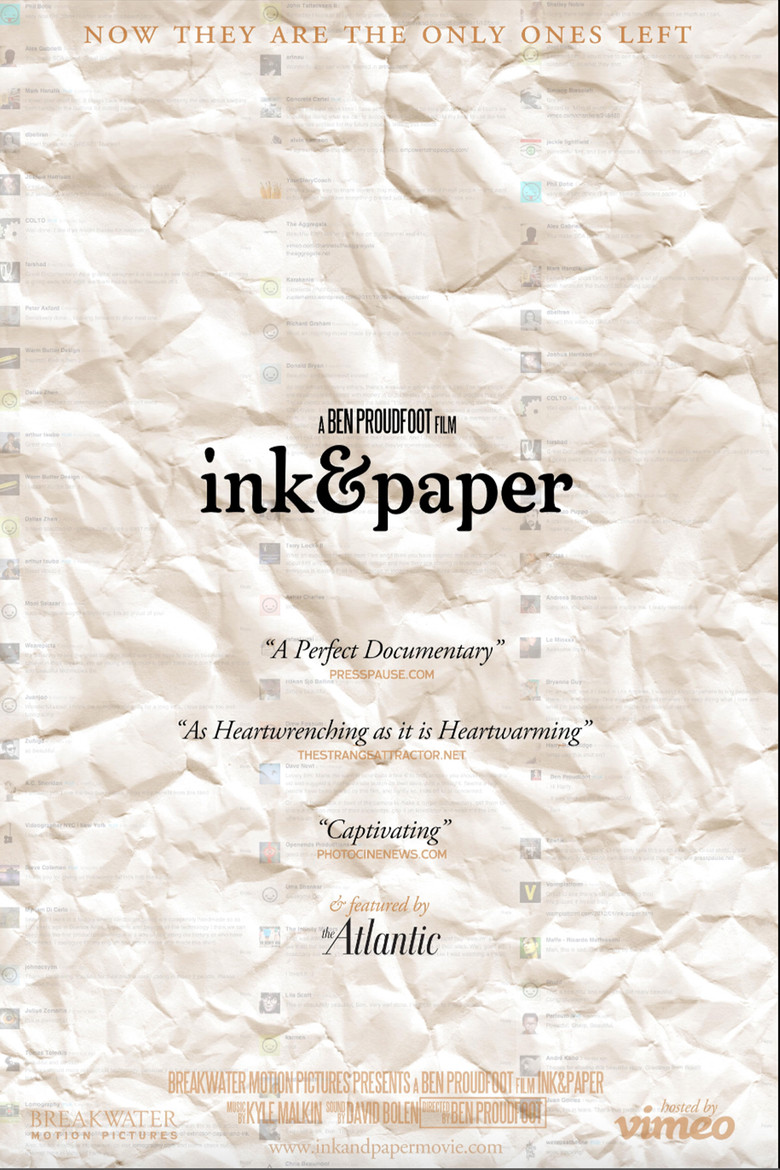 Ink & Paper poster background