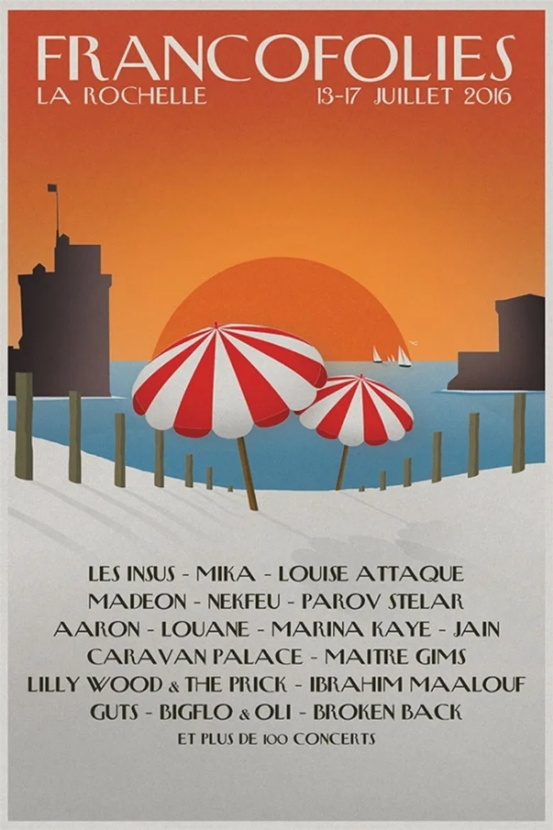 Bigflo & Oli - Francofolies 2016 poster background