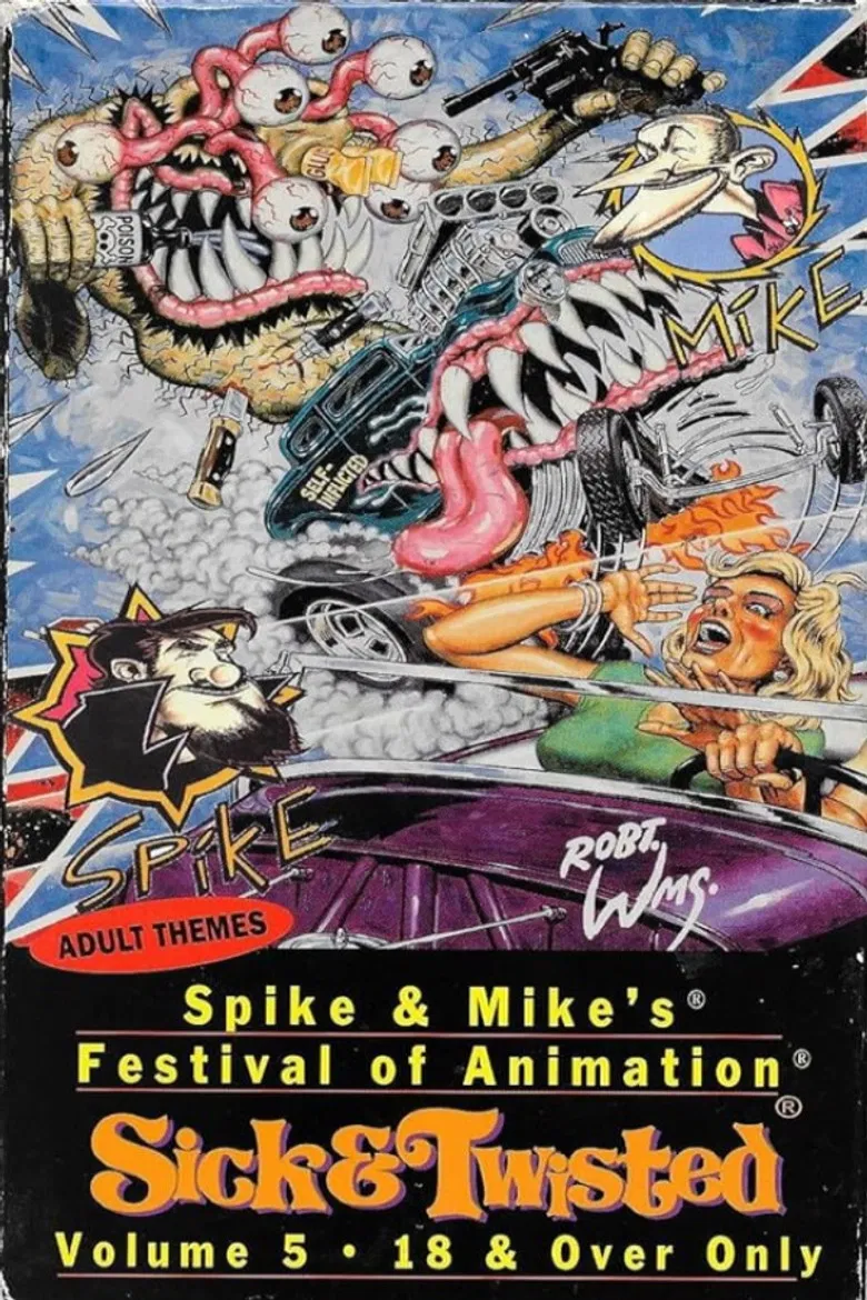 Nanna & Lil' Puss Puss in 'The Wizard of Odd' poster background