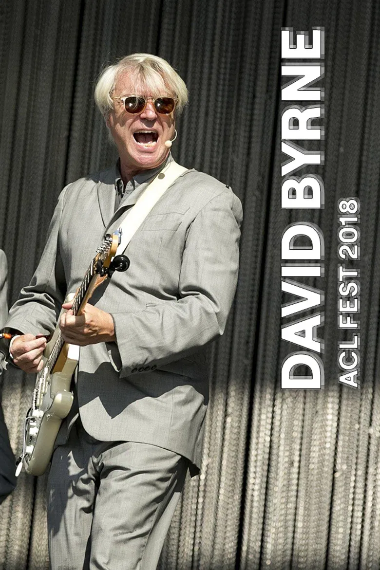 David Byrne: ACL Fest 2018 poster background