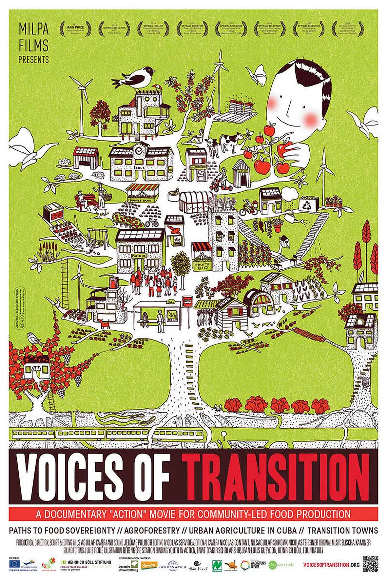 Voices of Transition poster background
