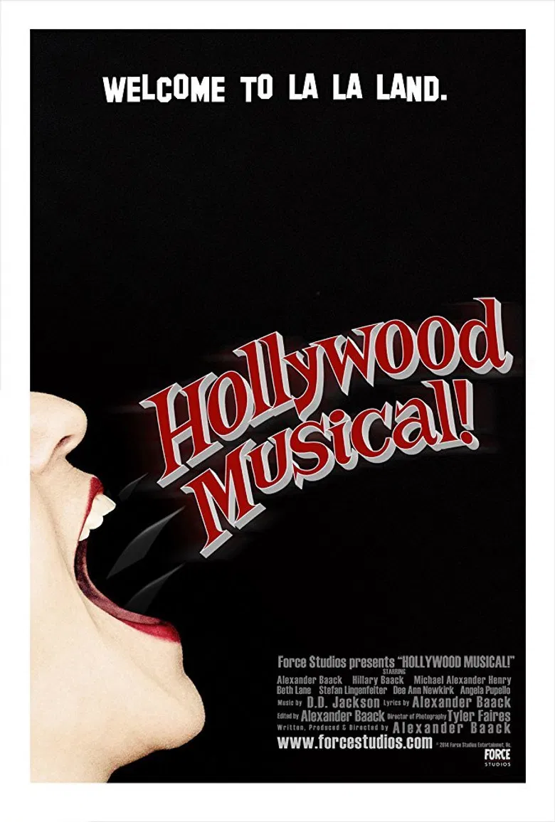 Hollywood Musical! poster background