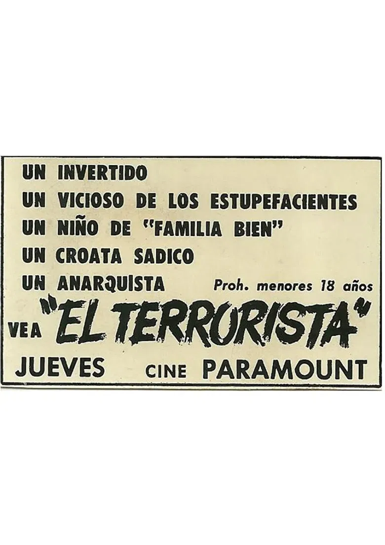 El terrorista poster background