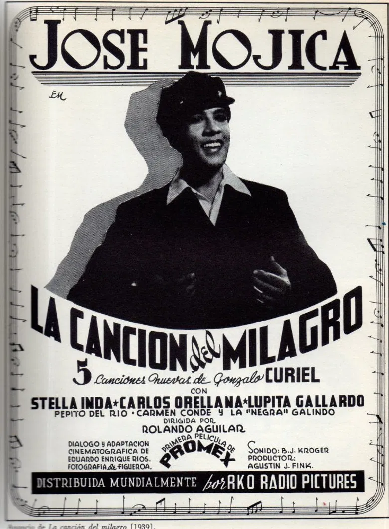 La canción del milagro poster background