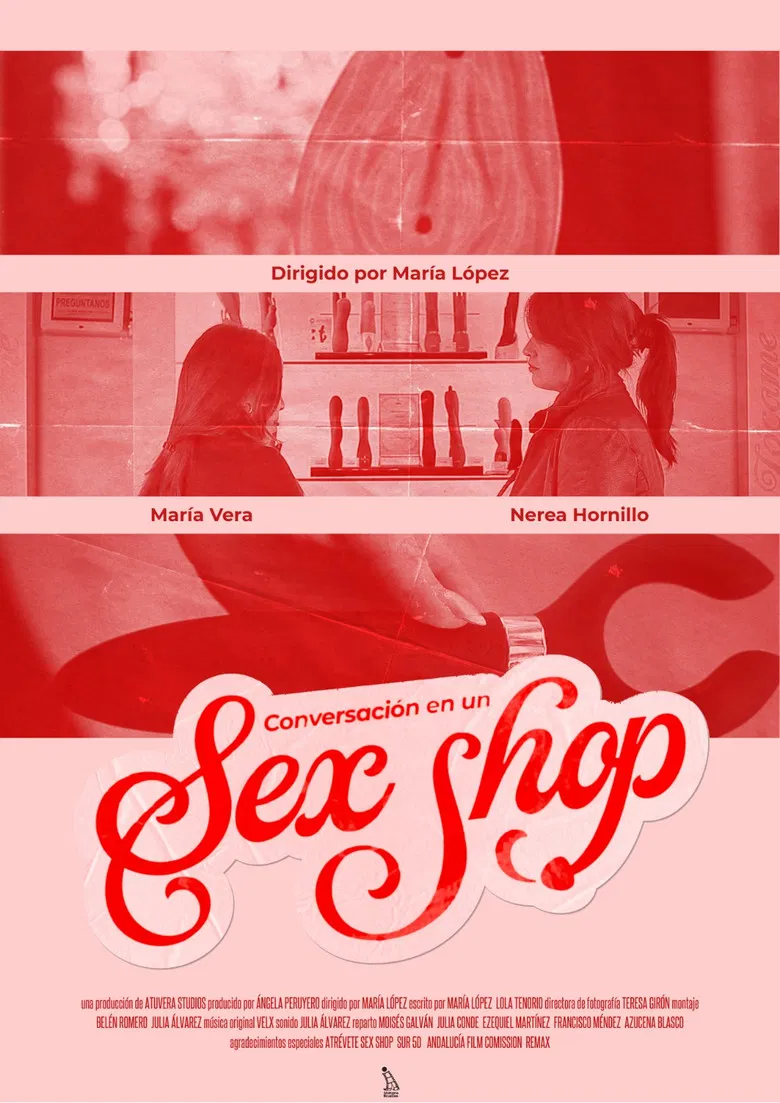 Conversación en un Sex Shop poster background