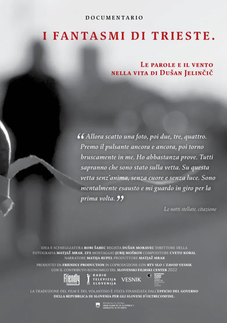 The Apparitions of Trieste, Words and Wind in the Life of Dušan Jelinčič poster background