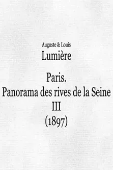 Panorama des rives de la Seine à Paris, III poster background