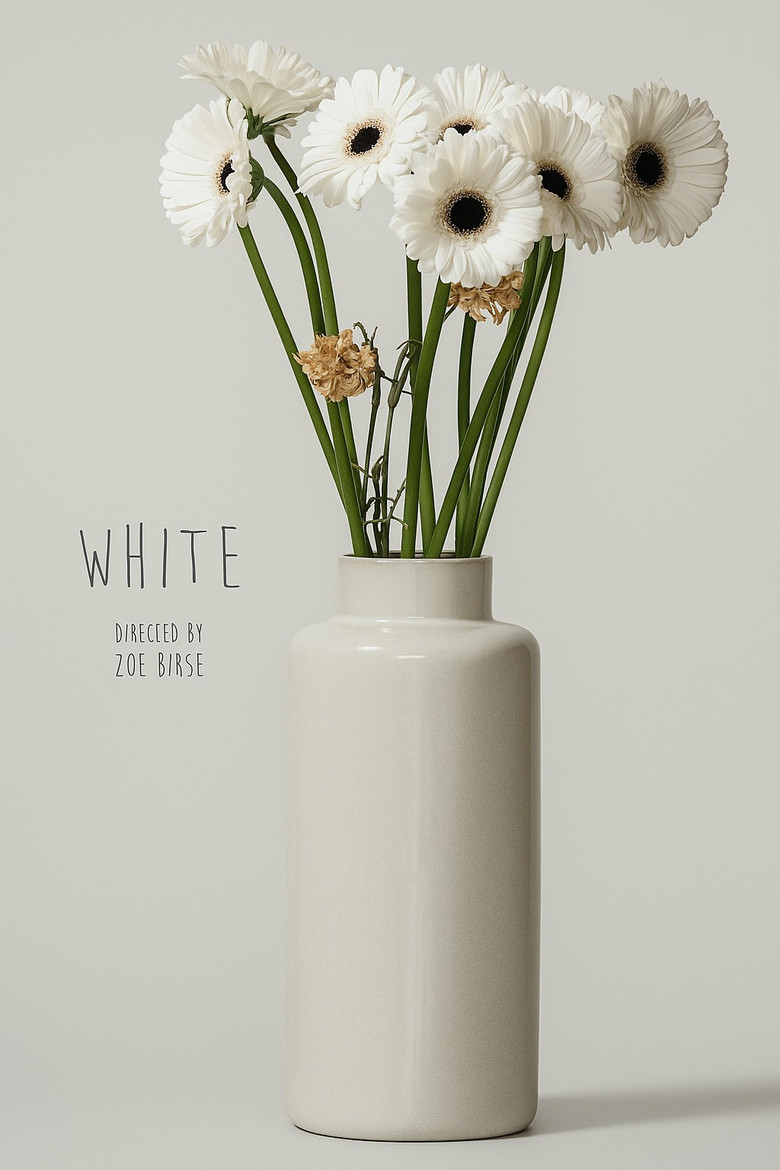 White poster background