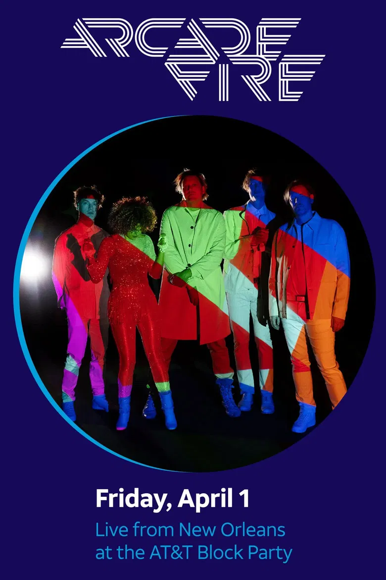 Arcade Fire: AT&T Block Party poster background