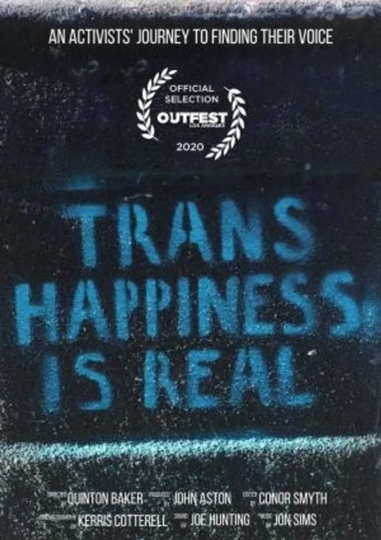 Trans Happiness Is Real poster background