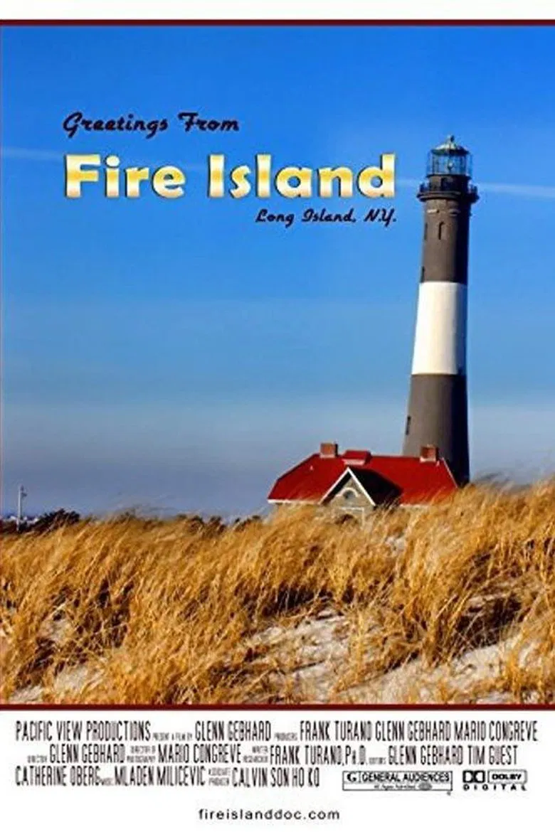 Greetings from Fire Island poster background