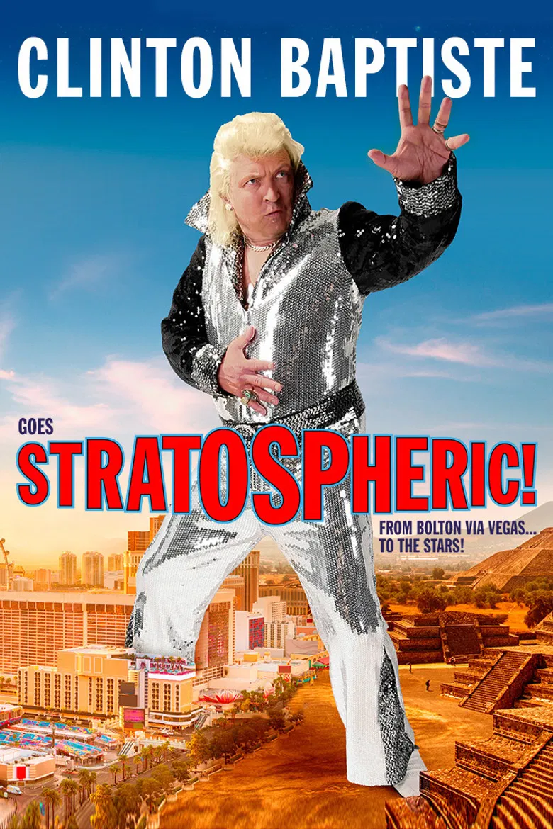 Clinton Baptiste Goes Stratospheric poster background