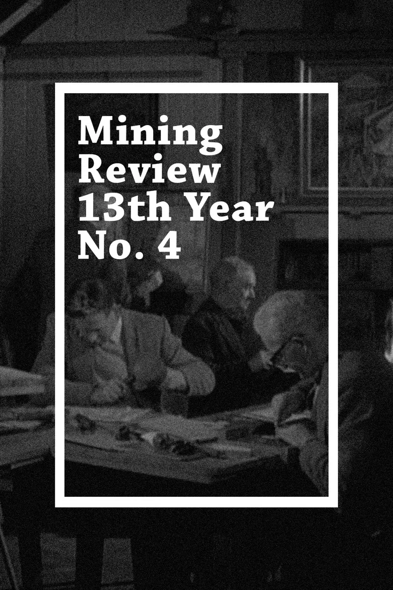 Mining Review 13th Year No. 4 poster background