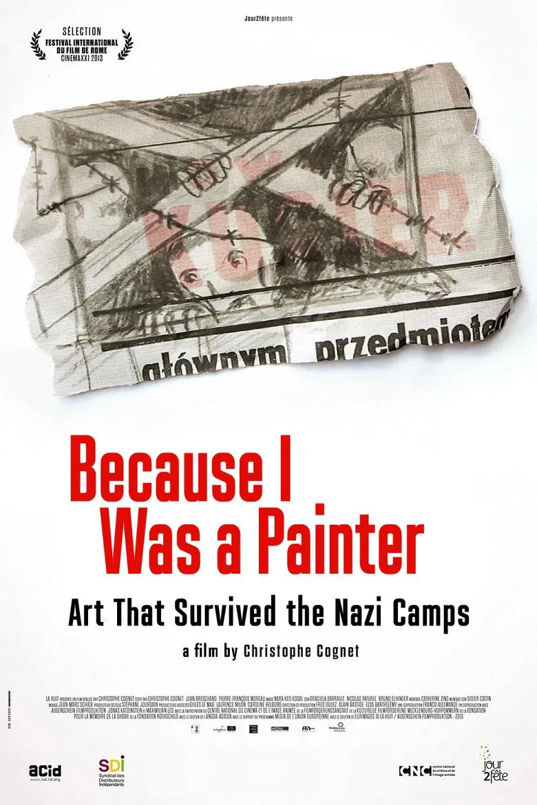 Because I Was a Painter: Art That Survived the Nazi Camps poster background