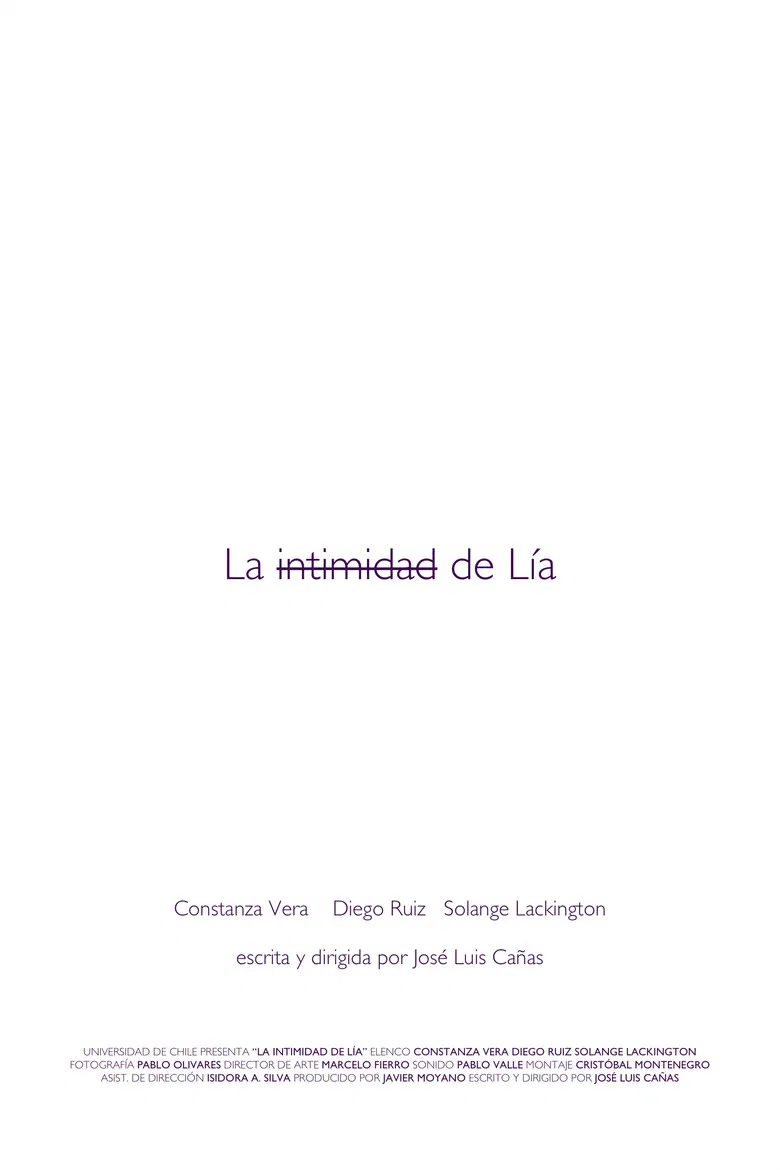 La intimidad de Lía poster background