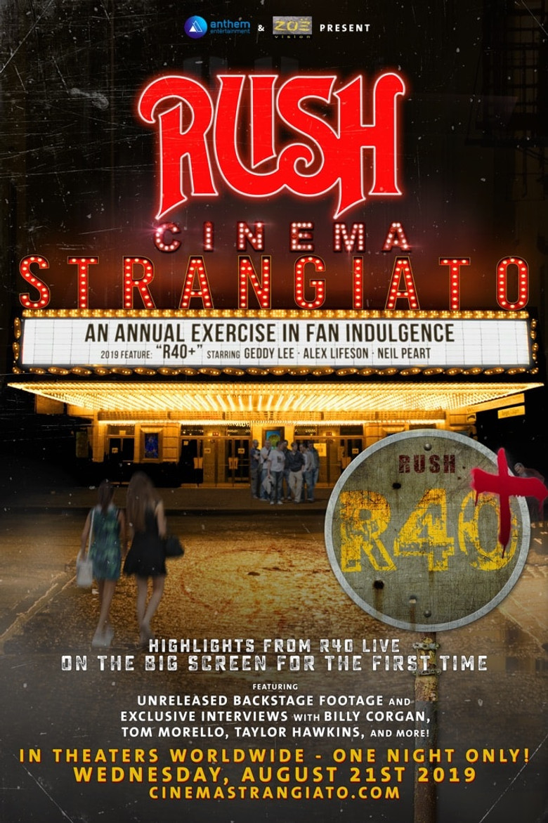 RUSH: Cinema Strangiato 2019 poster background