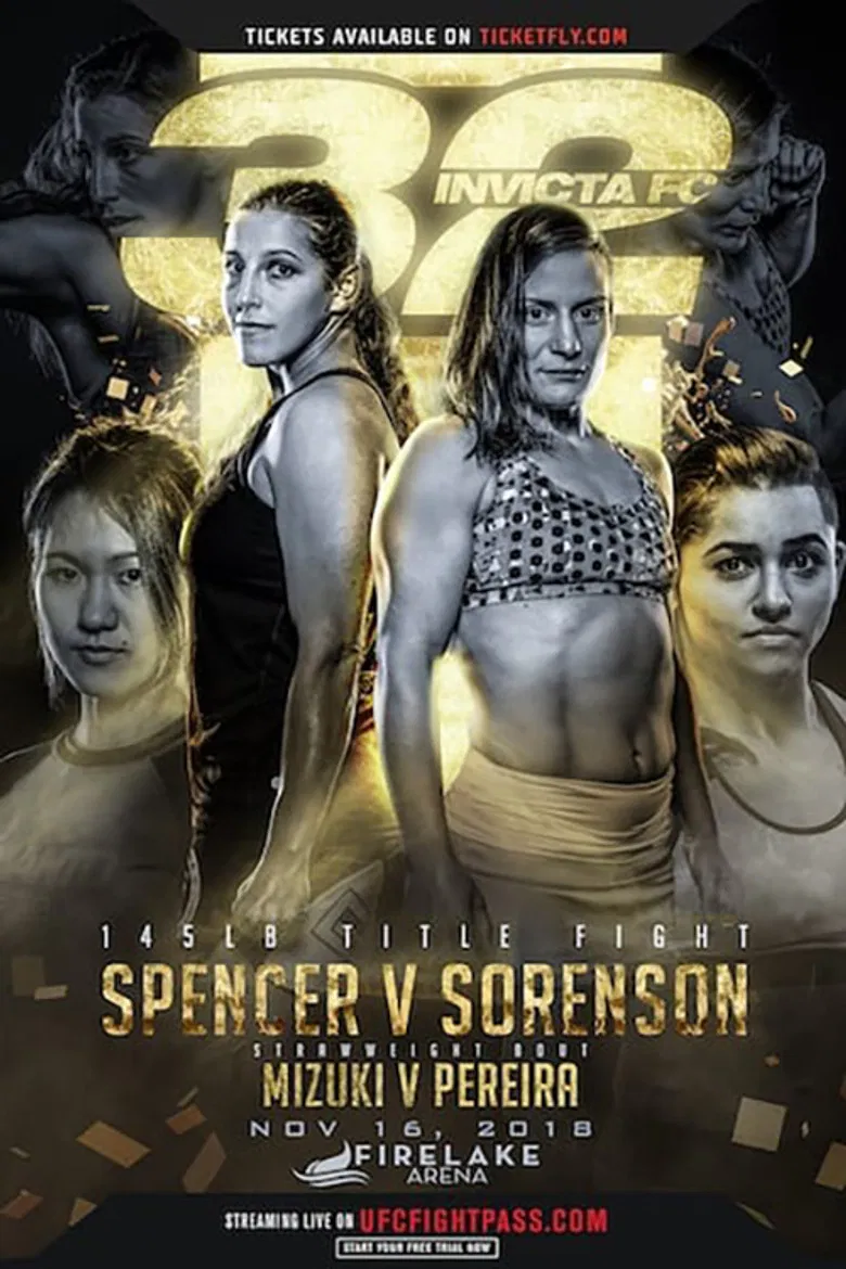 Invicta FC 32: Spencer vs. Sorenson poster background
