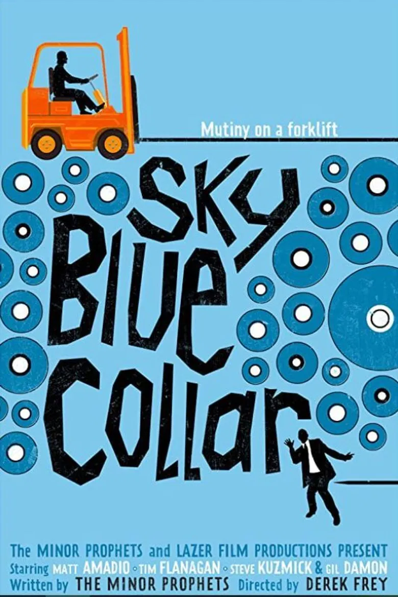 Sky Blue Collar poster background