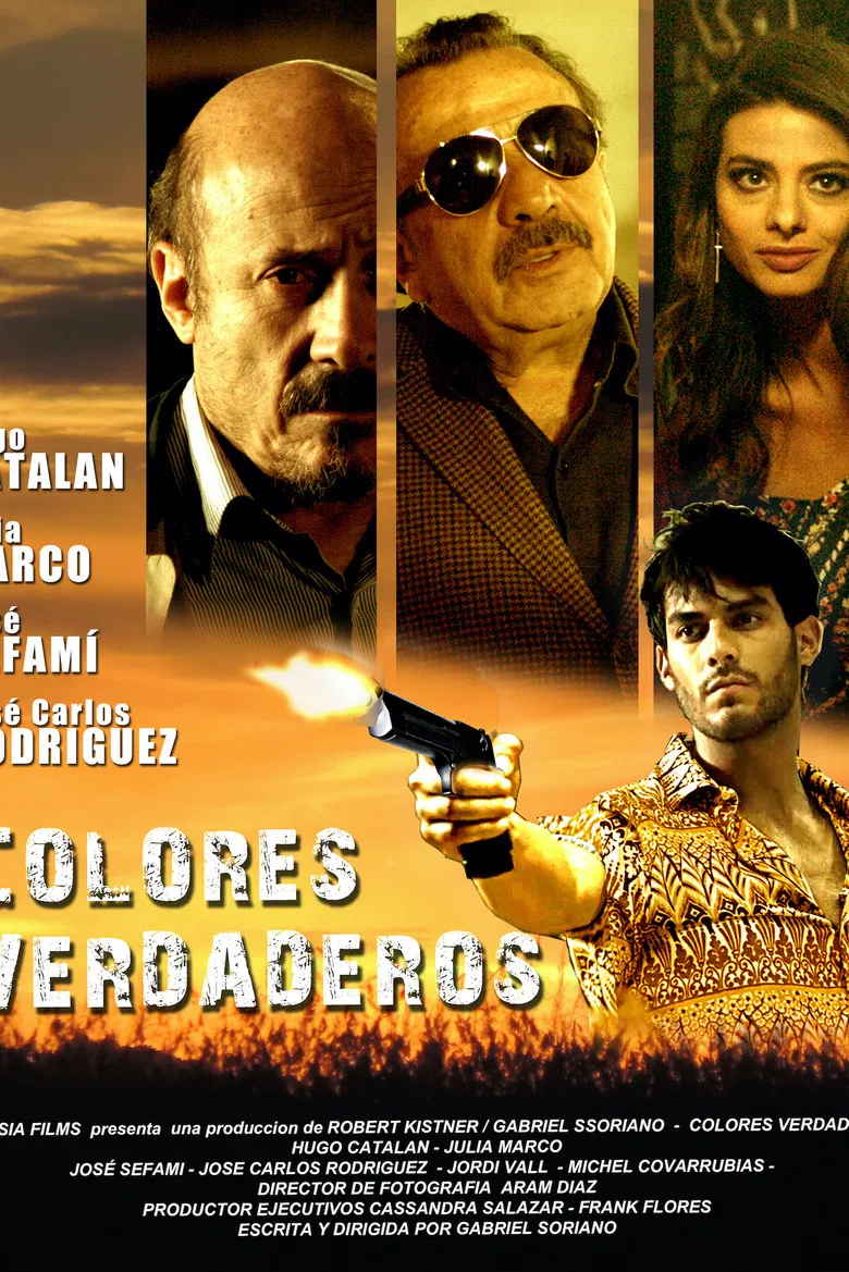 Colores verdaderos poster background