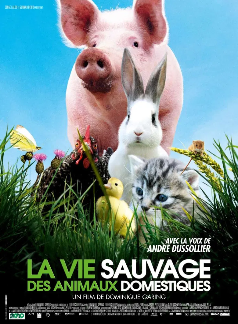 La vie sauvage des animaux domestiques poster background