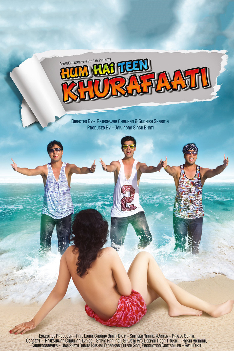 Hum Hai Teen Khurafaati poster background