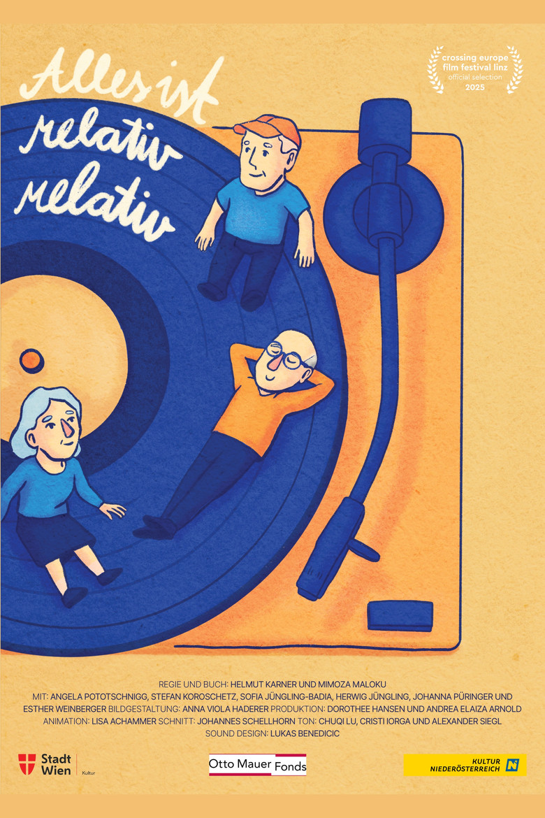 Alles ist relativ relativ poster background