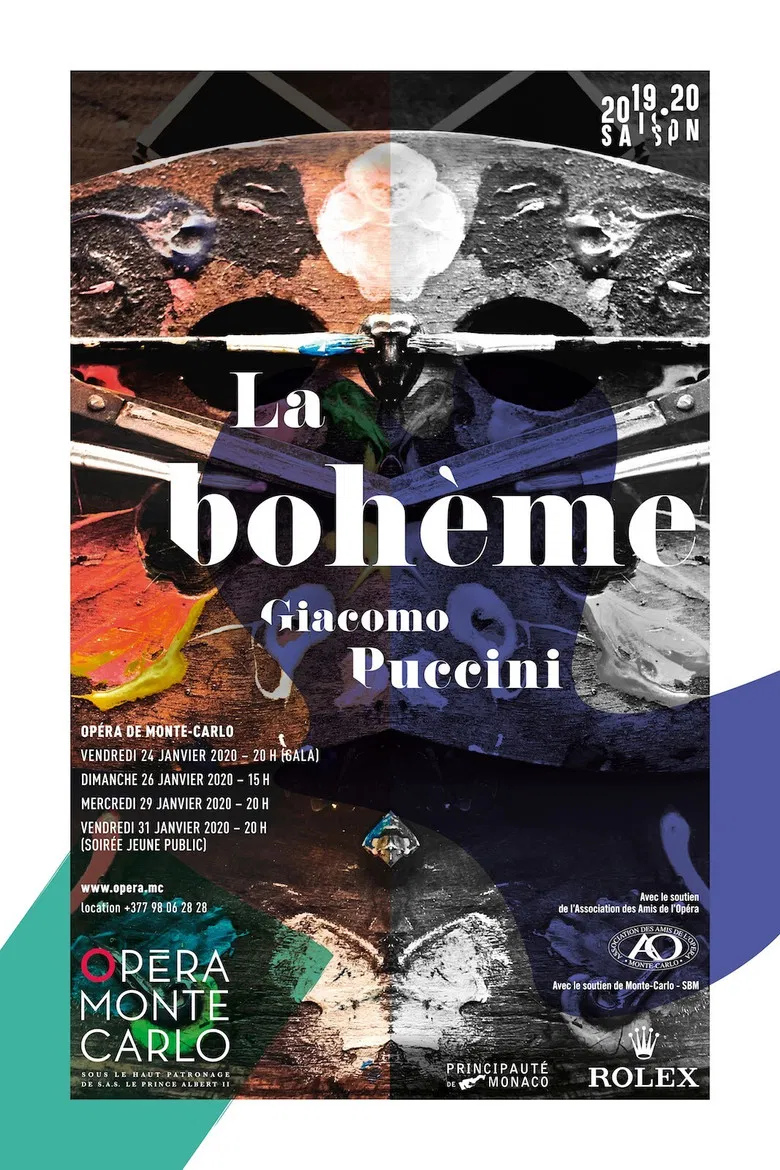 La bohème – Opéra de Monte Carlo poster background