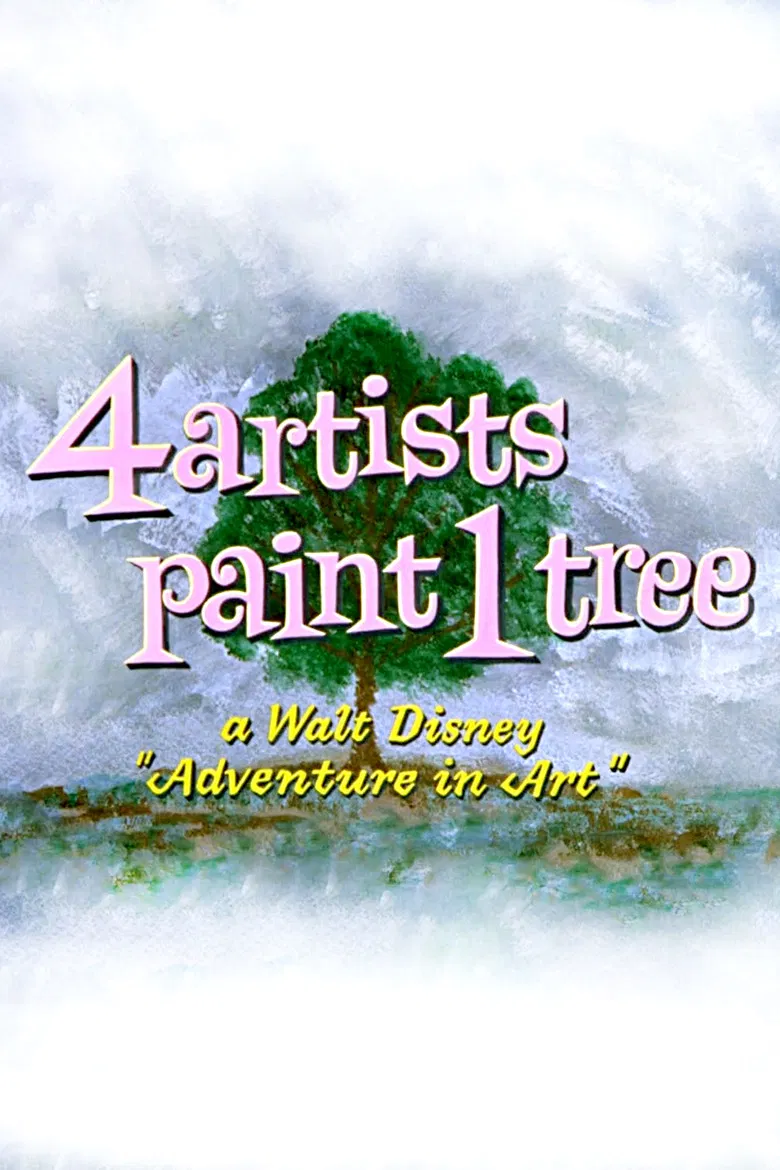 4 Artists Paint 1 Tree: A Walt Disney 'Adventure in Art' poster background