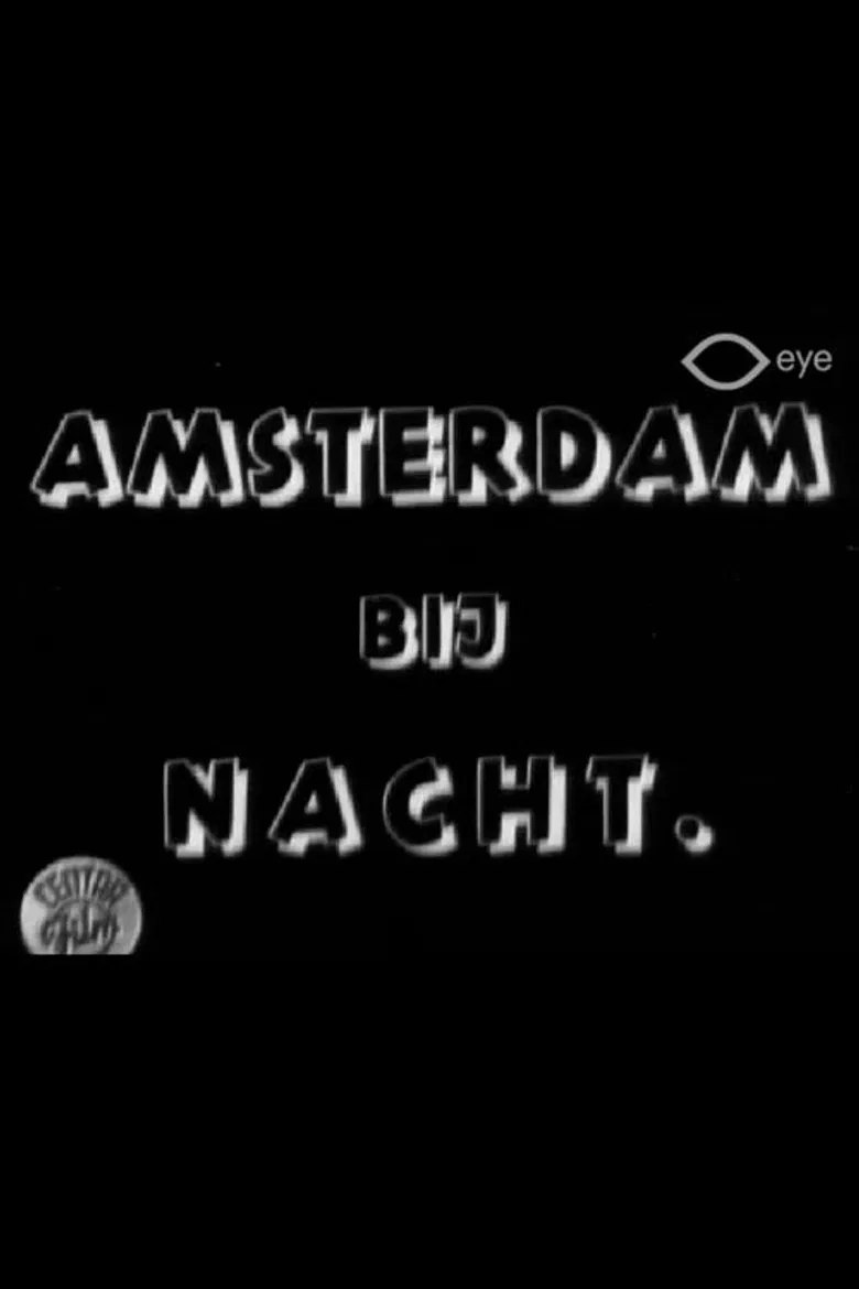Amsterdam bij nacht poster background