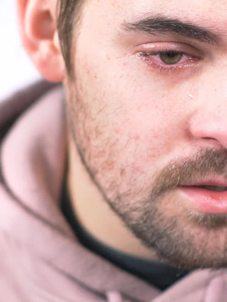 He Cried poster background