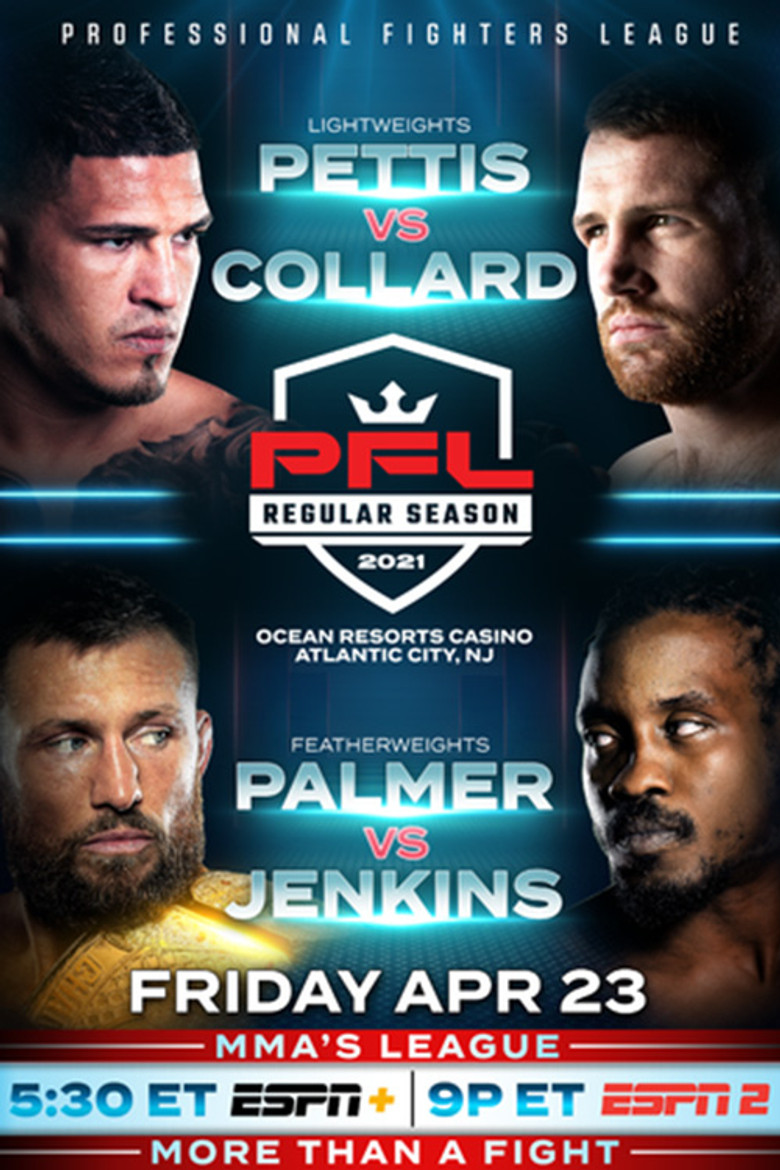 PFL 2021 #1: Regular Season - Pettis vs. Collard poster background