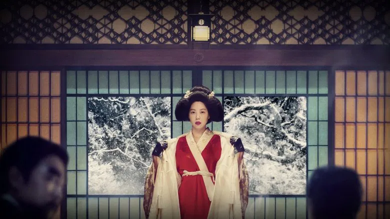 Sook-hee and Hideko running in the field