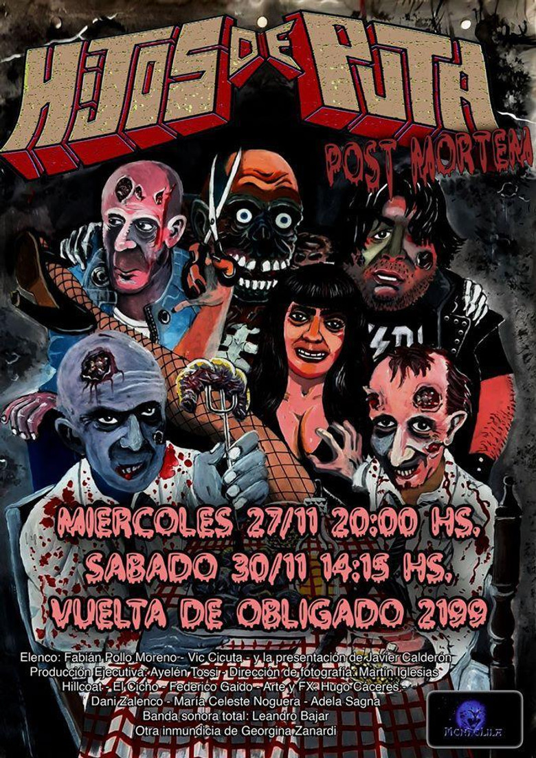 Hijos de puta post mortem poster background