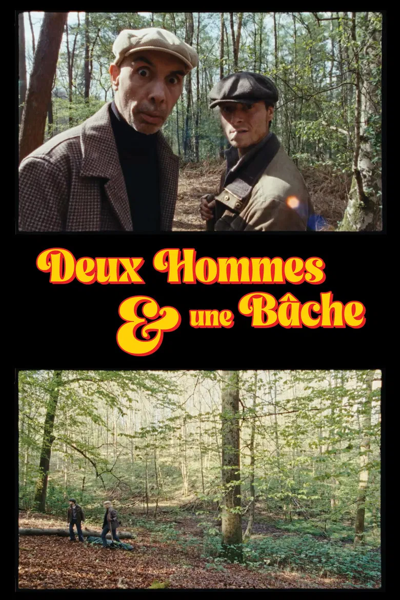 Deux Hommes et une Bâche poster background