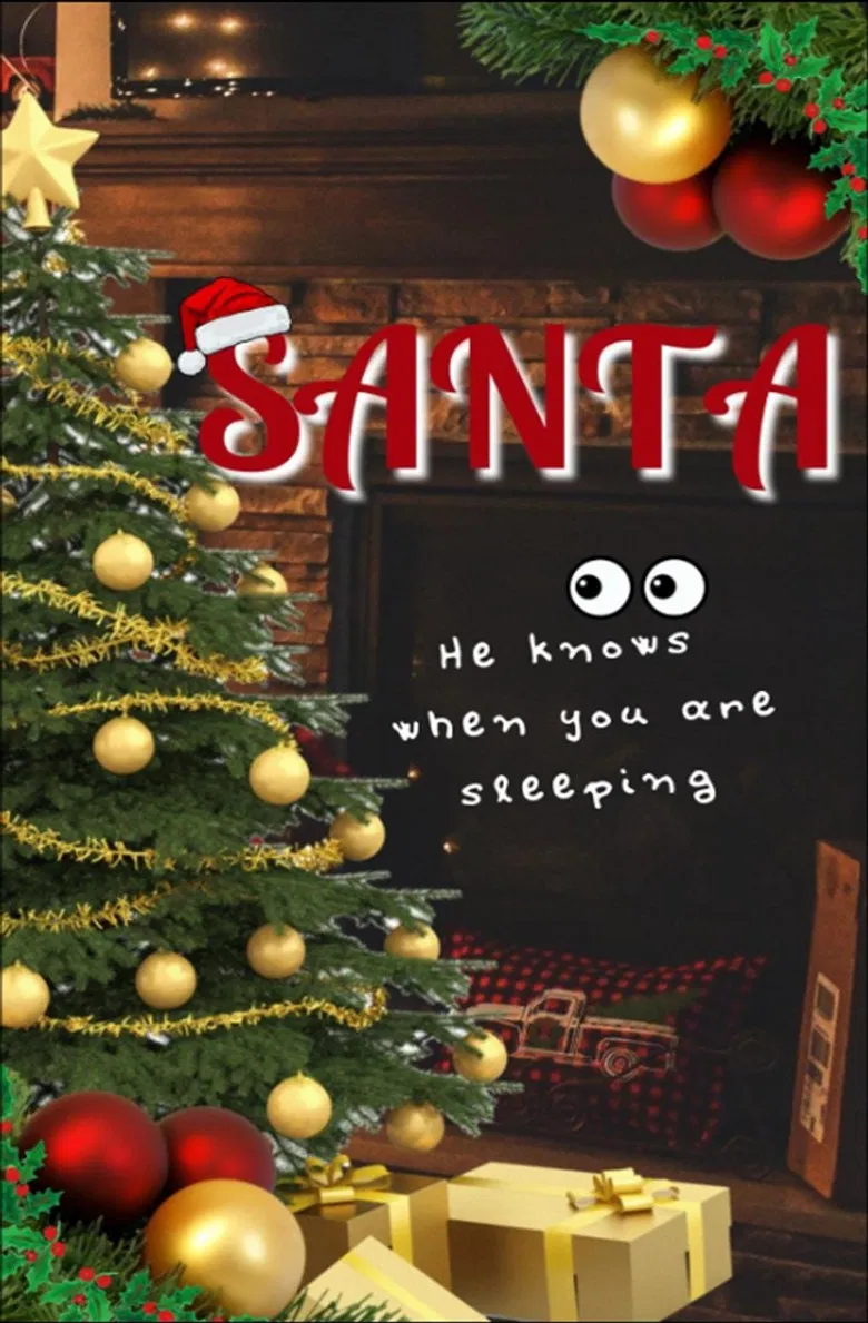 Santa: He knows when you are sleeping poster background