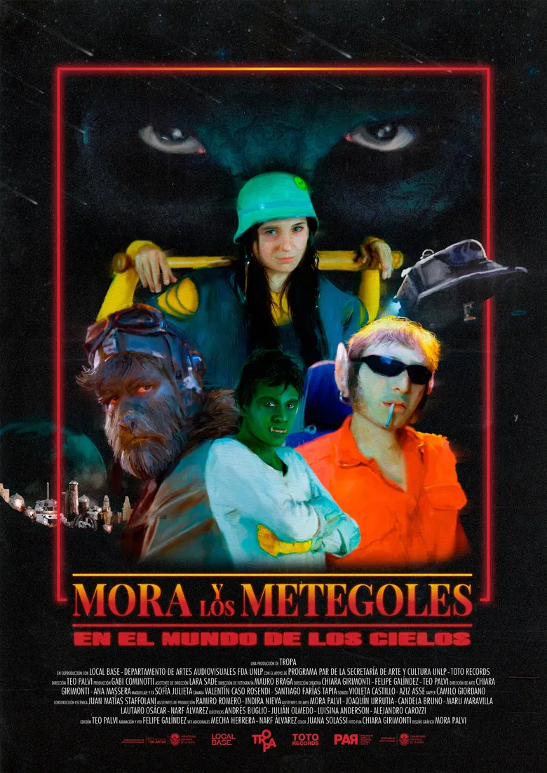 Mora y Los Metegoles En El Mundo De Los Cielos poster background