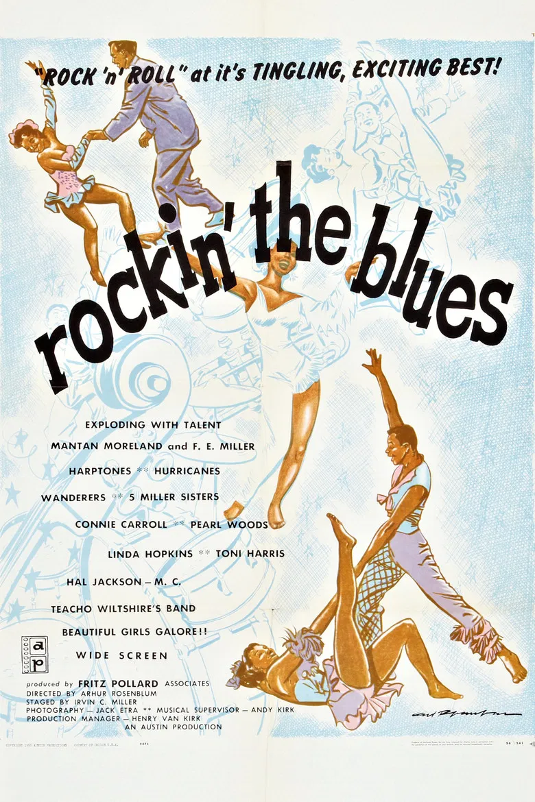 Rockin' the Blues poster background