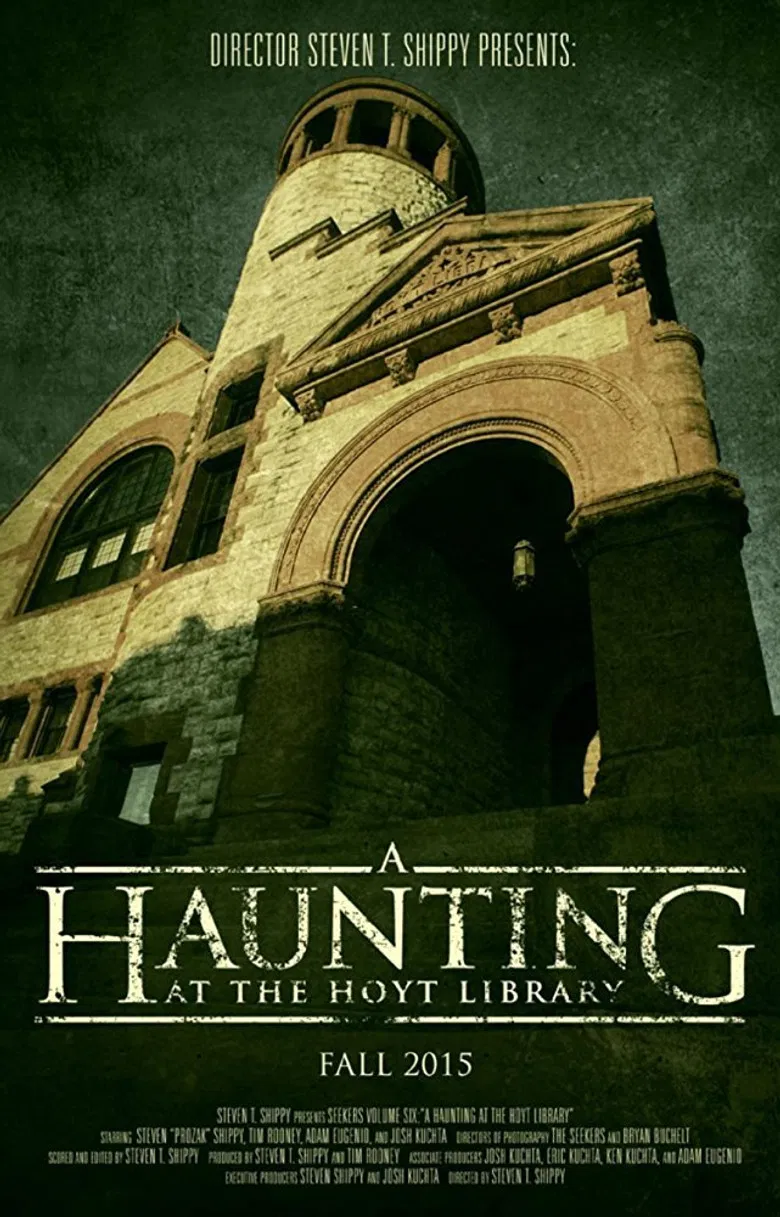 A Haunting at the Hoyt Library poster background