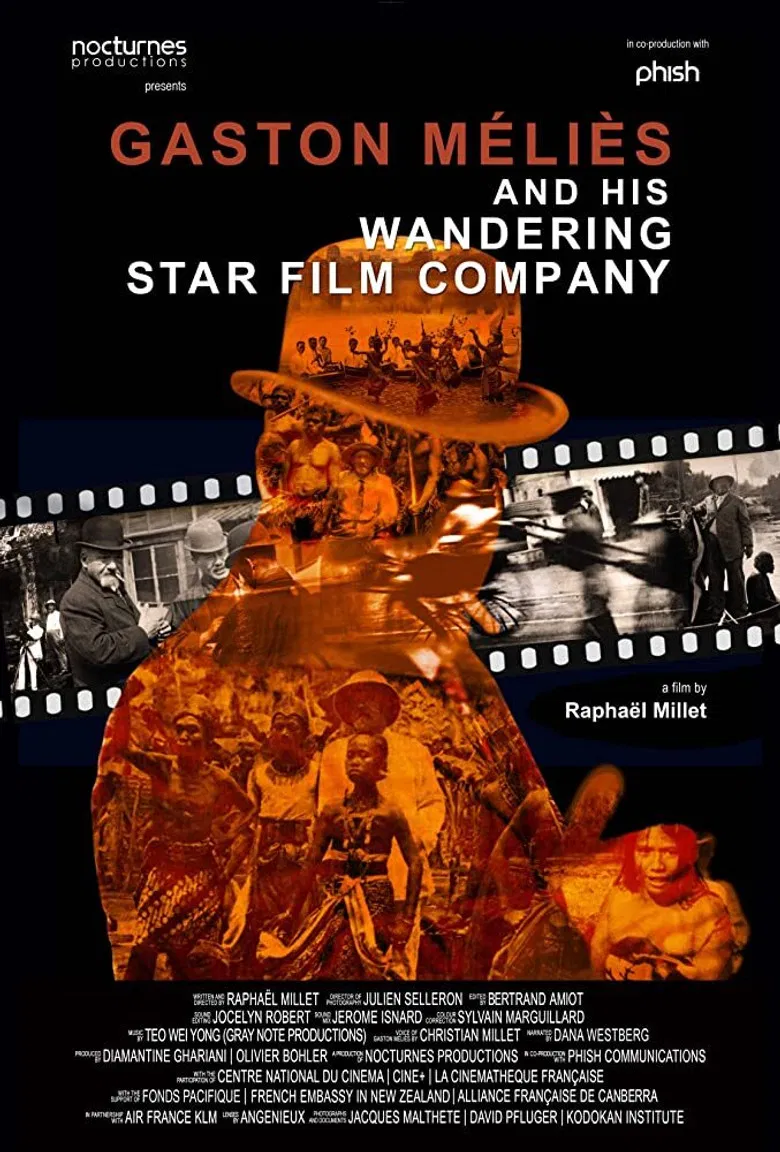 Gaston Méliès and his Wandering Star Film Company poster background