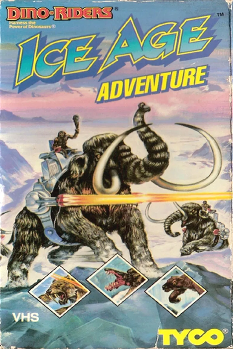Dino-Riders in the Ice Age poster background