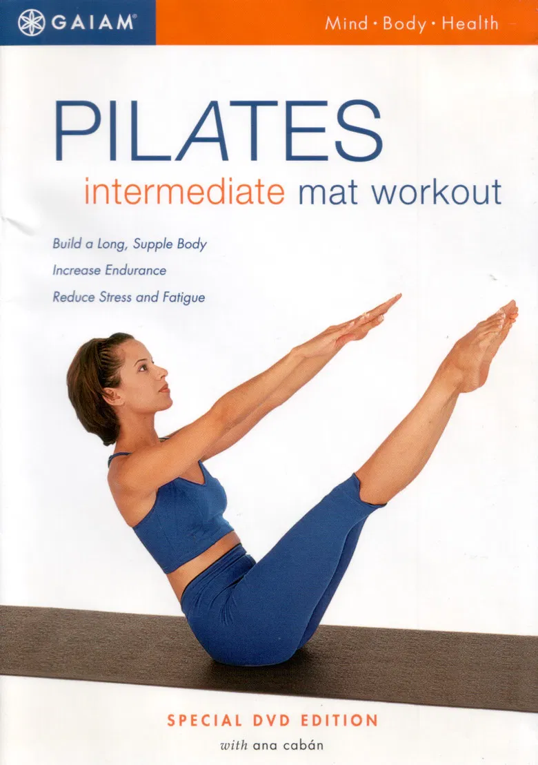 Pilates Intermediate Mat Workout poster background