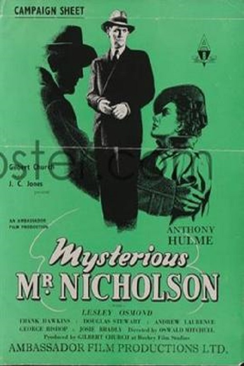 Mysterious Mr. Nicholson poster background