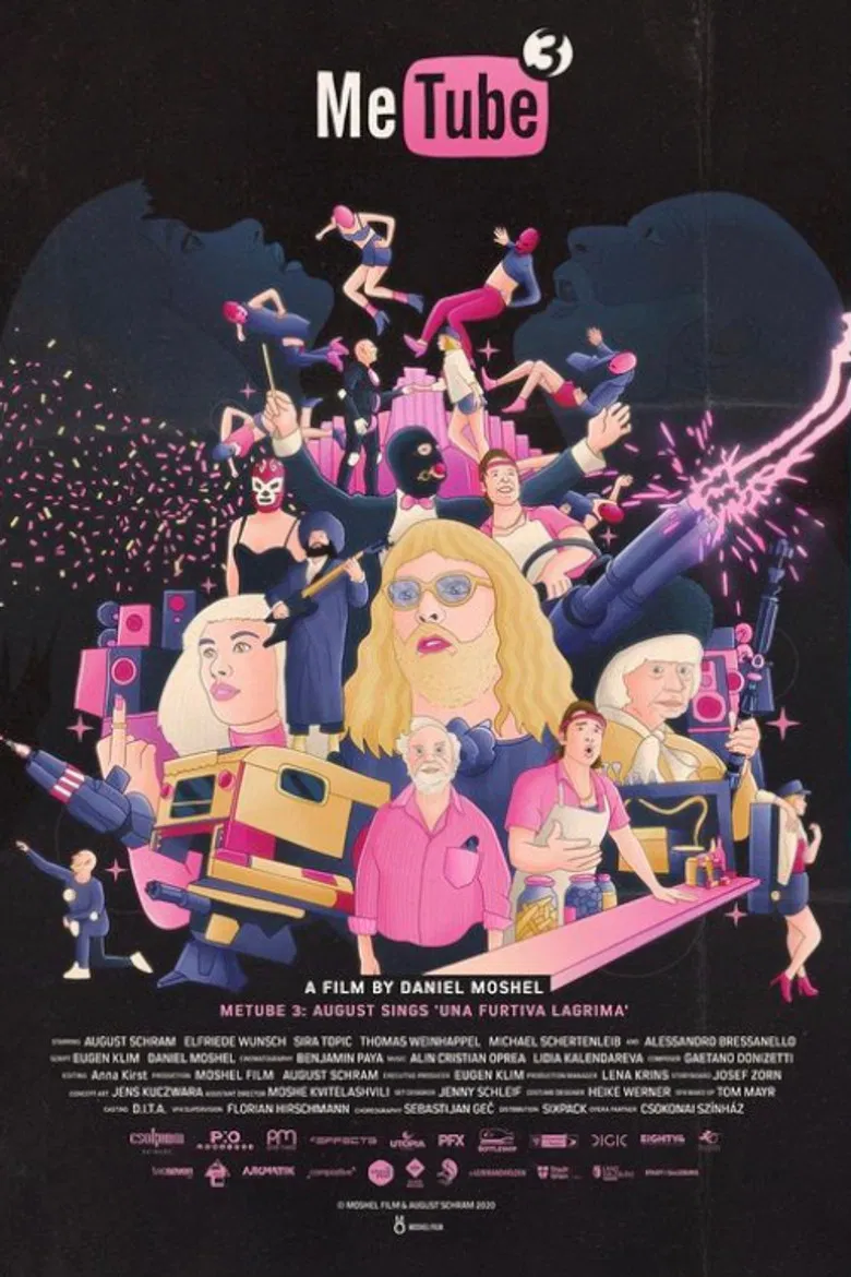 MeTube 3: August Sings "Una furtiva lagrima" poster background