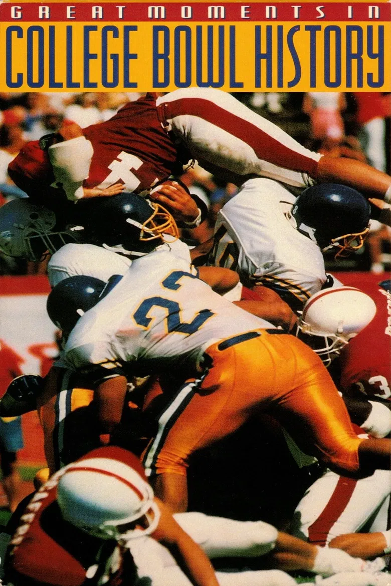 Great Moments in College Bowl History poster background