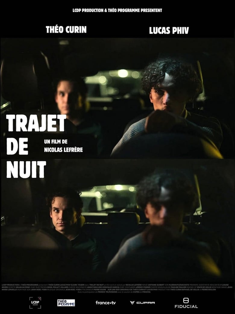 Trajet de nuit poster background