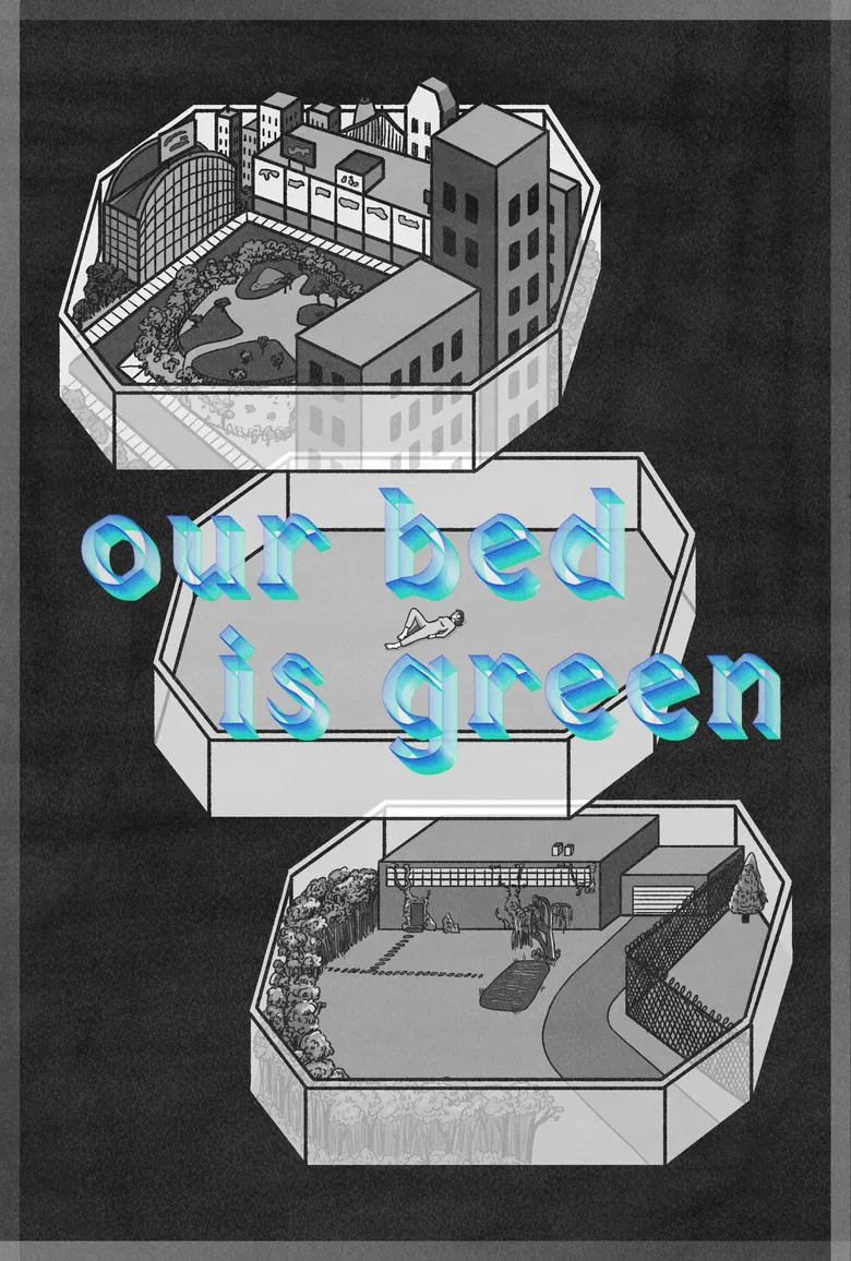 Our Bed Is Green poster background