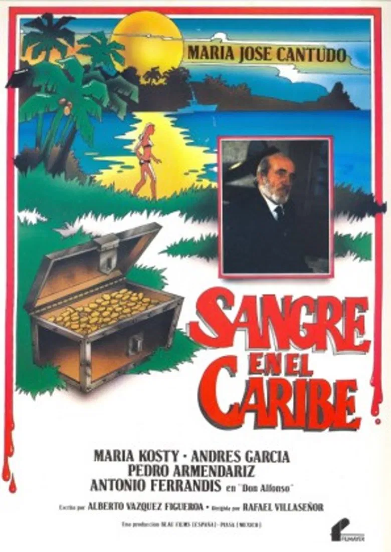 Sangre en el Caribe poster background