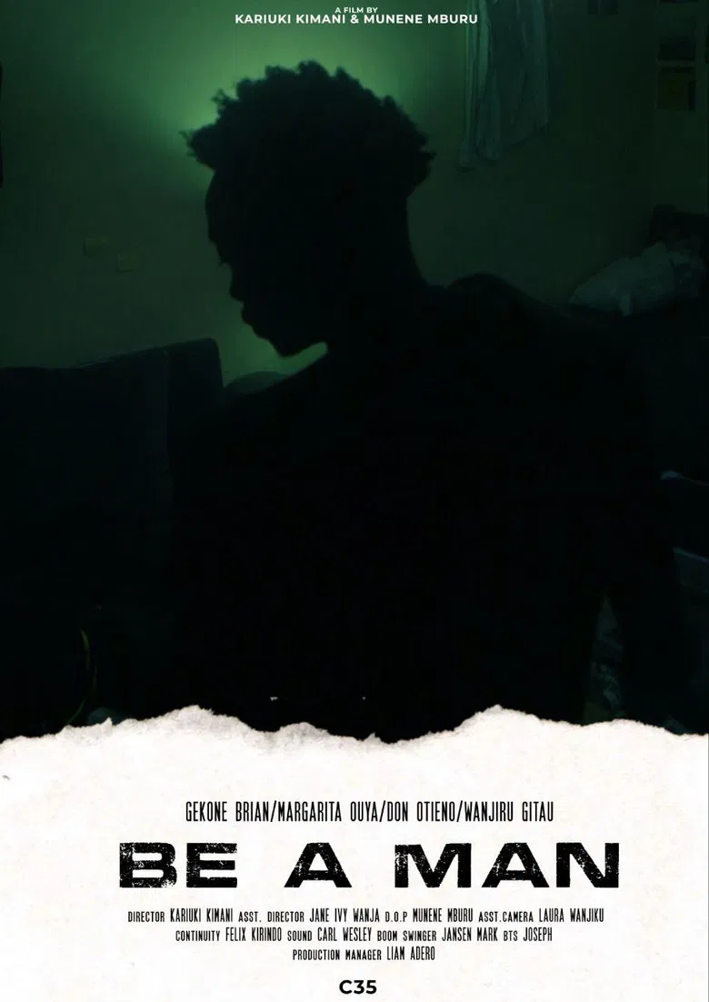 Be a Man poster background