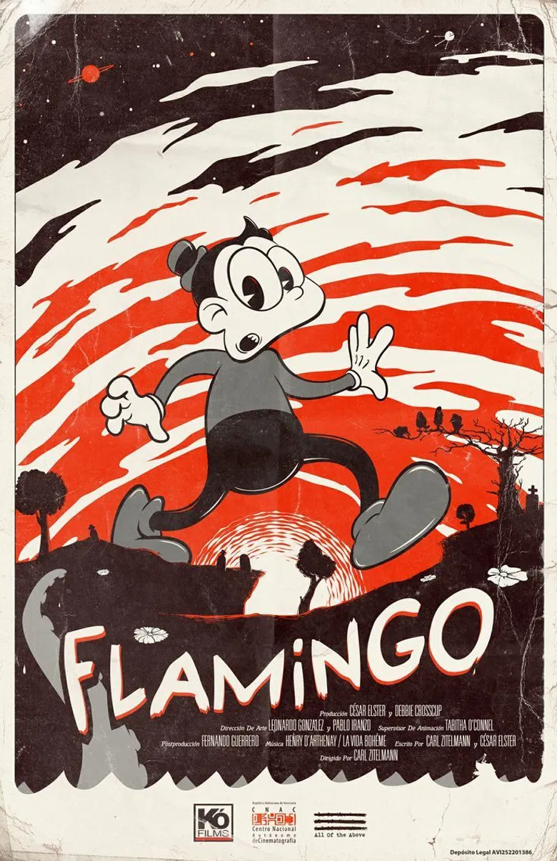 Flamingo poster background