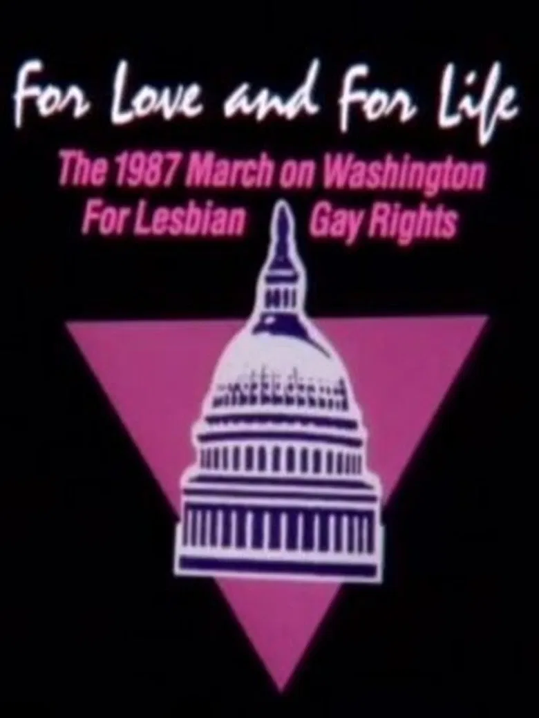 For Love and for Life: The 1987 March on Washington for Lesbian and Gay Rights poster background